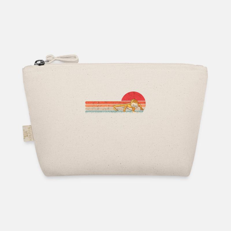 Bearded Dragon Retro Organic Pouch