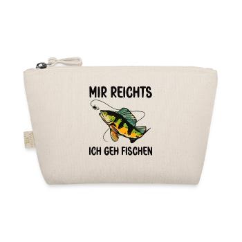 Lustige Angler Sprüche Mir reichts ich gehe Angeln - Bio-Täschchen - Natur - Vorne