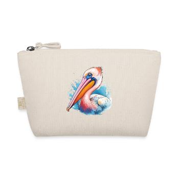 Niedliches Aquarell-pelikan-design - Bio-Täschchen - Natur - Vorne