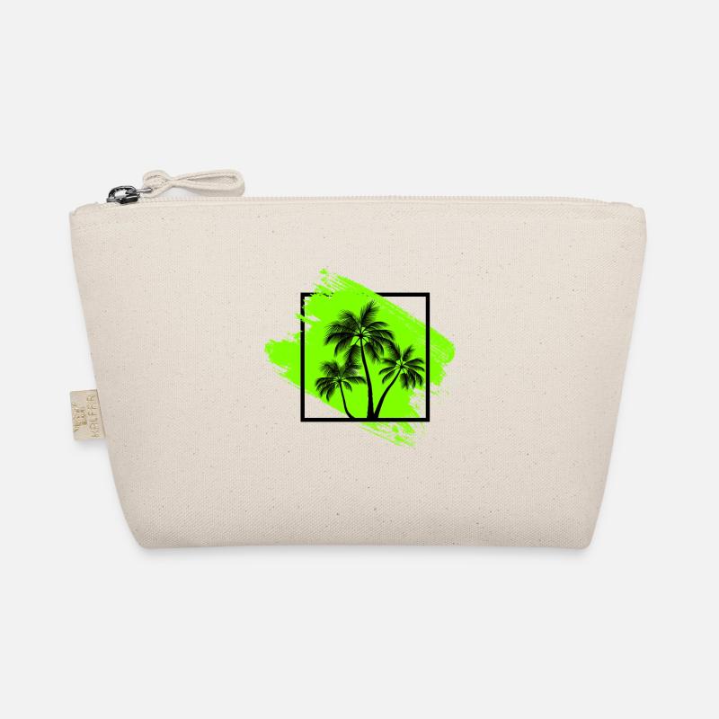 Palm Tree, Aesthetic Tropical Summer Design Organic Pouch