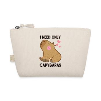 I only need capybaras I love capybaras - Organic Pouch - nature - Front