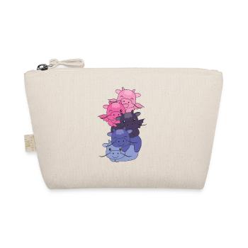 Omnisexual Flag Pride LGBTQ Cute Dragon Stack - Organic Pouch - nature - Front
