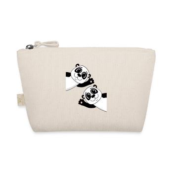 Cute pandas - Organic Pouch - nature - Front