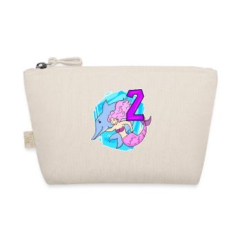 Girl - 2nd Birthday Mermaid - Daughter Two - Organic Pouch - nature - Front