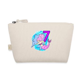 Fille 7 ans 7ème anniversaire sirène - Trousse biologique - nature - Devant