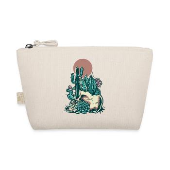 Skull with cactus - Organic Pouch - nature - Front