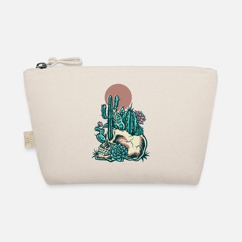 Skull with cactus Organic Pouch