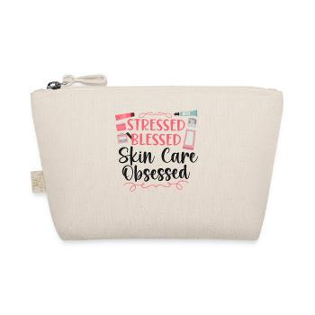 Cute Licensed Esthetician Skincare - Organic Pouch - nature - Front
