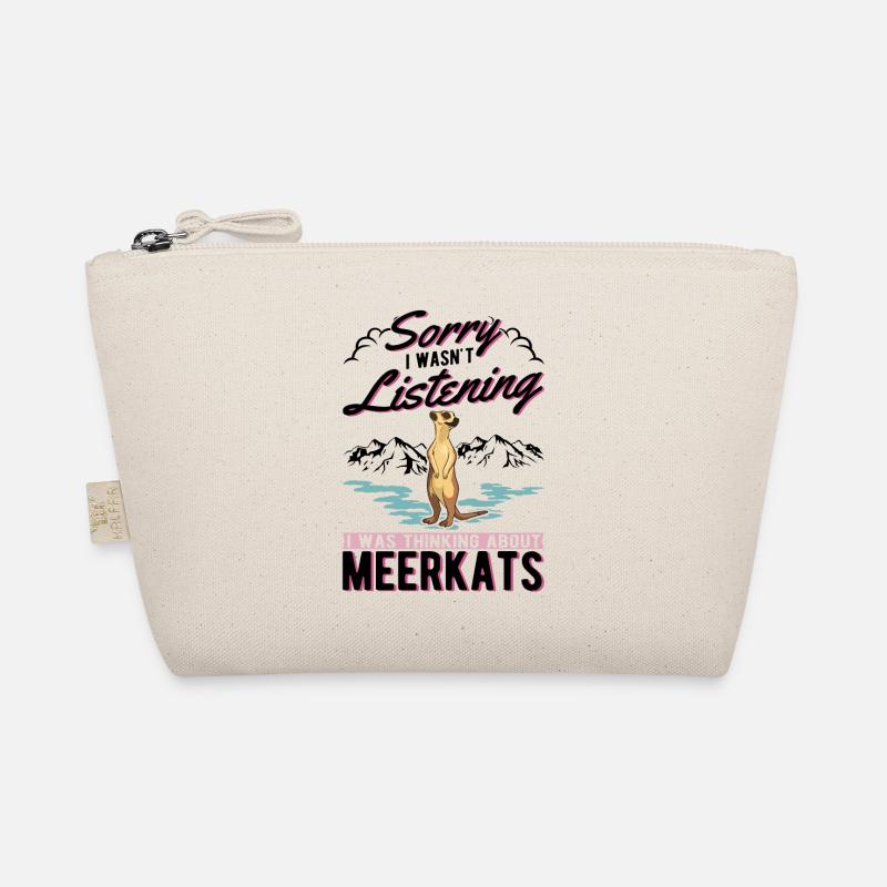 Erdmännchen Geschenk Meerkat - Bio-Täschchen - Natur