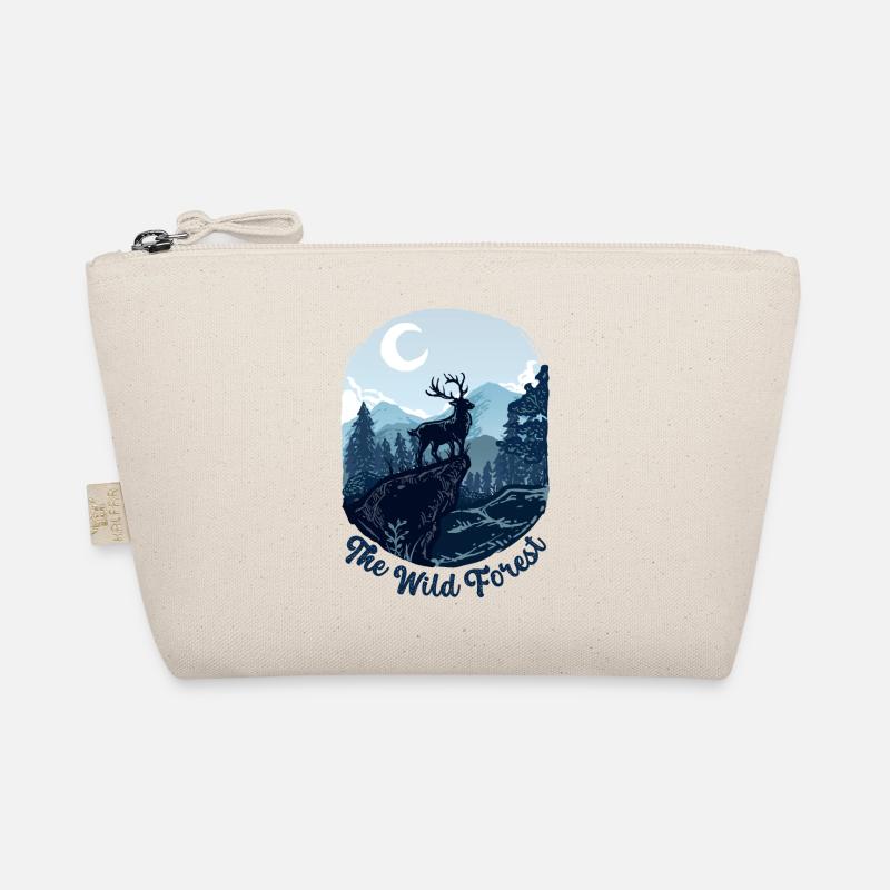 The wild deer forest flat - Organic Pouch - nature