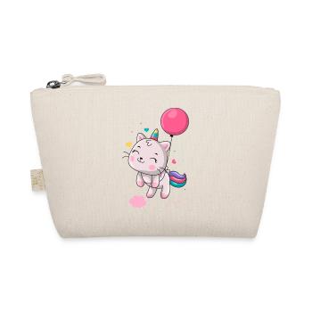 Einhorn schwebt mit Ballon - Bio-Täschchen - Natur - Vorne