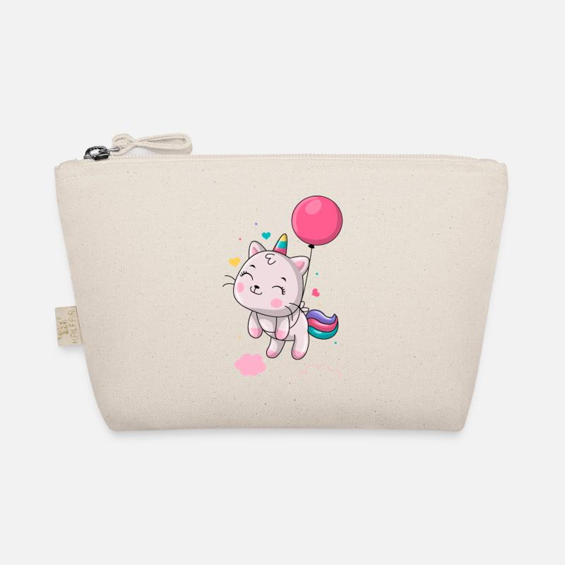 Einhorn schwebt mit Ballon Bio-Täschchen