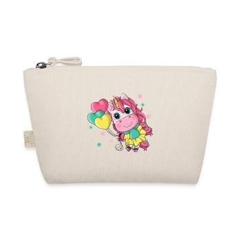 Fille licorne avec cœur - Trousse biologique - nature - Devant