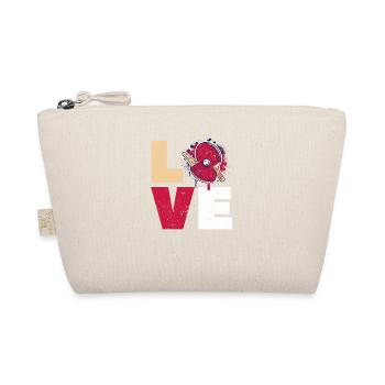 Love Table Tennis Players Funny Ping Pong Love - Organic Pouch - nature - Front