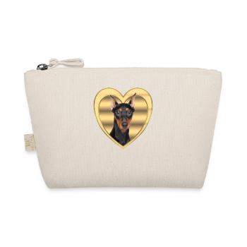 Deutscher Pinscher - Hundeliebhaber - Hunde Herz - Bio-Täschchen - Natur - Vorne