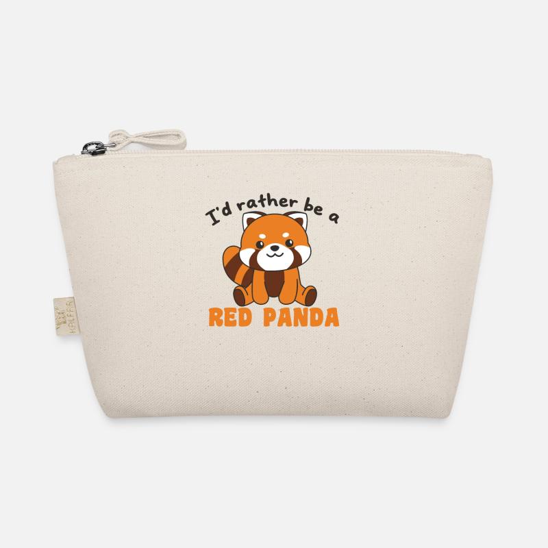Ich wäre lieber ein Roter Panda süße Roter Panda Bio-Täschchen