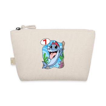 7ème anniversaire Motif Shark Pirate - Sept ans - Trousse biologique - nature - Devant