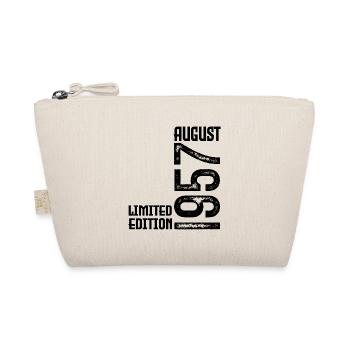 Gift August 1957. Birthday August 1957. August - Organic Pouch - nature - Front