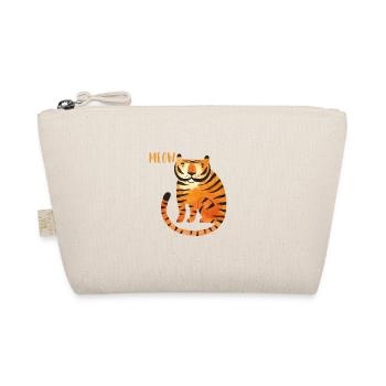 Meow Wildcat Big Cat King Tiger Siberian - Organic Pouch - nature - Front