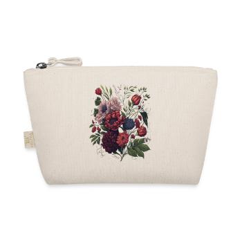 Vintage Blumen Bouquet Floral Art - Organic Pouch - nature - Front