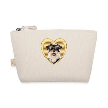 Miniature Schnauzer - Dog Lovers - Dogs Heart - Organic Pouch - nature - Front