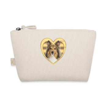 Sheltie - Amoureux des chiens - Cœur de chien - Trousse biologique - nature - Devant