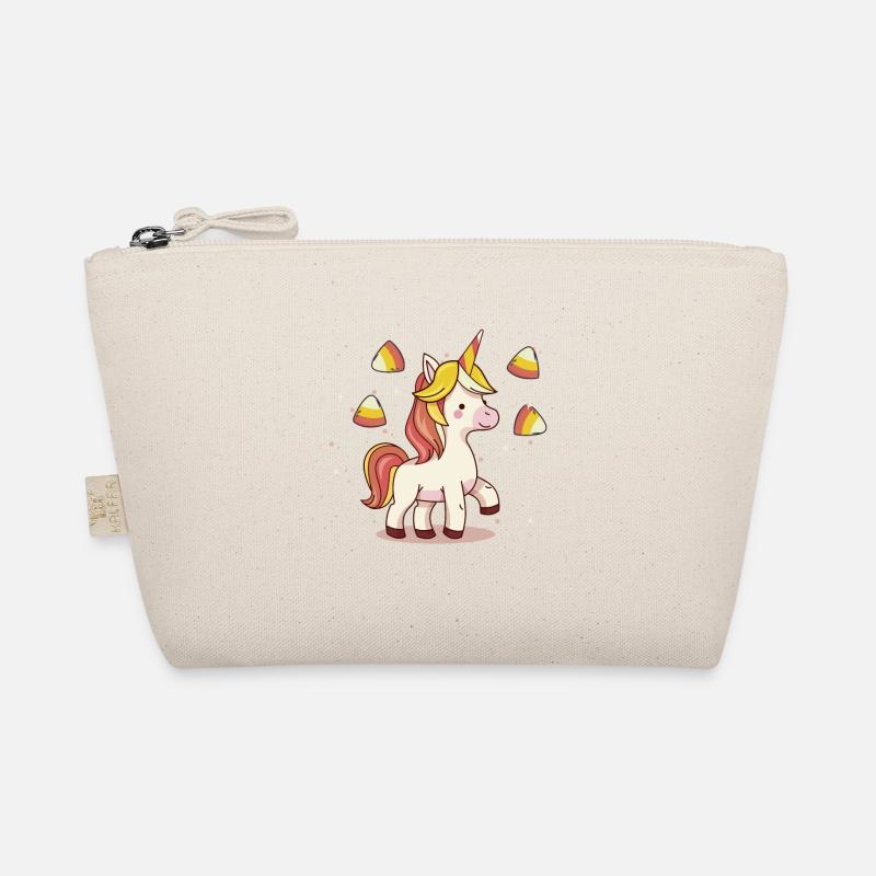 Unicorn Candy Corn Halloween Party Trick Or Treat Organic Pouch