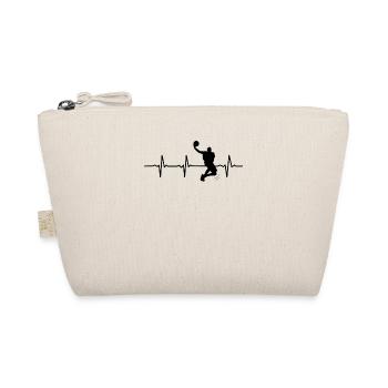 Basketball Herzschlag Puls Basketballer Geschenk - Bio-Täschchen - Natur - Vorne