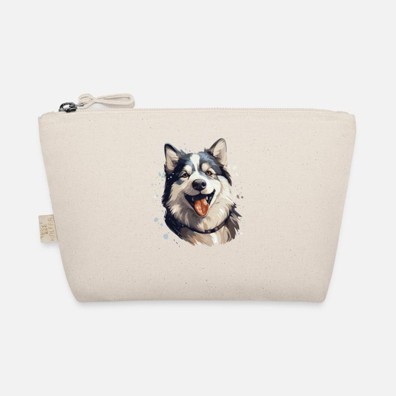 Chien Malamute d’Alaska peint Trousse biologique