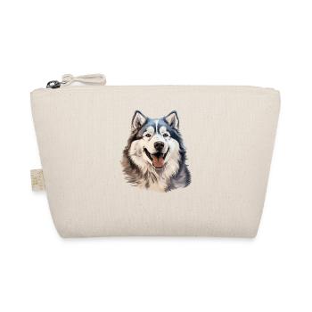Painted Alaskan Malamute Dog - Organic Pouch - nature - Front