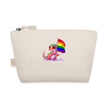 Dinosaure LGBT Pride Jeu de mots drapeau arc-en-ciel transgenre - Trousse biologique - nature - Devant