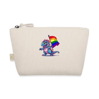 Dinosaur LGBT Pride Lesbian Gay Community T-Rex - Organic Pouch - nature - Front