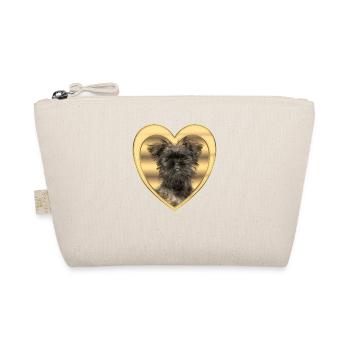 Affenpinscher - Dog lover - Dog heart - Organic Pouch - nature - Front