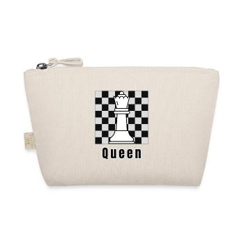 White Queen, chess, chess game, world day of chess - Organic Pouch - nature - Front