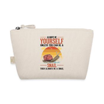 Always be yourself Snail Schnecke - Bio-Täschchen - Natur - Vorne