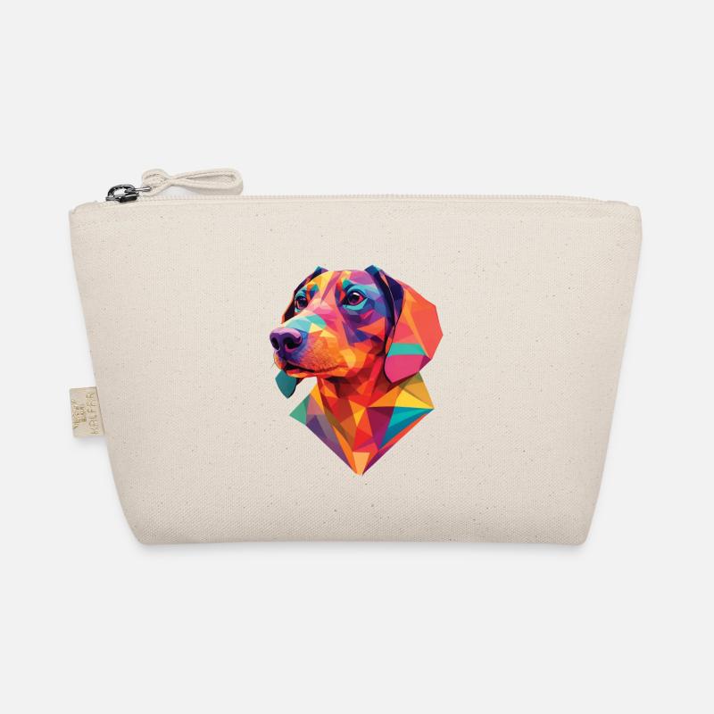 Dackel Hund süßer Dachshund Dackel Hunde Design - Bio-Täschchen - Natur