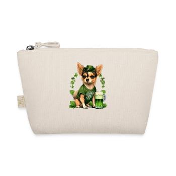 Chihuahua | St. Saint Patricks Day Bier Kleeblatt - Bio-Täschchen - Natur - Vorne