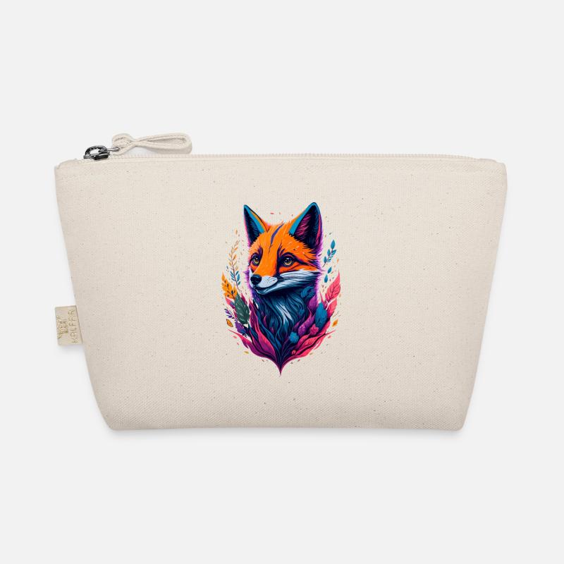 abstract fox Organic Pouch