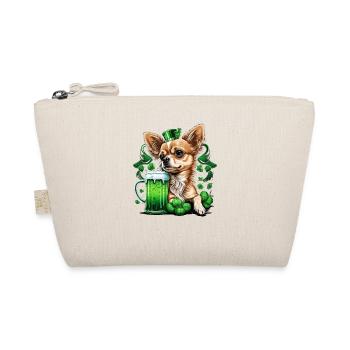 Chihuahua | St. Saint Patricks Day Bier Kleeblatt - Bio-Täschchen - Natur - Vorne