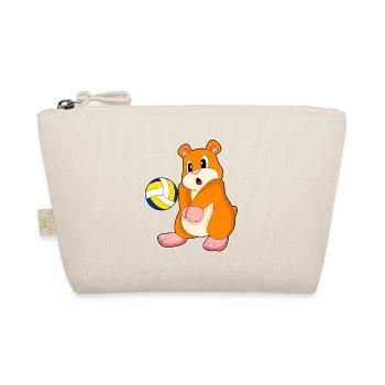Hamster Volleyballspieler Volleyball - Bio-Täschchen - Natur - Vorne
