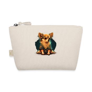 Chihuahua | Schlaf Nacht Pyjama Sonntag Niedlich - Bio-Täschchen - Natur - Vorne