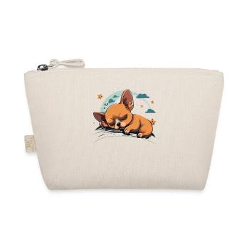 Chihuahua | Schlaf Nacht Pyjama Sonntag Niedlich - Bio-Täschchen - Natur - Vorne