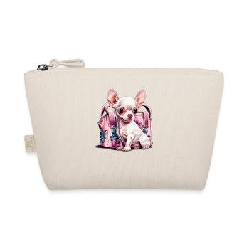 Pink Chihuahua | Rosa Handtasche Welpe Girlie - Bio-Täschchen - Natur - Vorne
