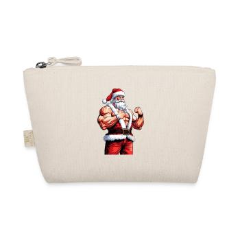Santa's Swole Season: Weihnachts-Bodybuilder - Bio-Täschchen - Natur - Vorne