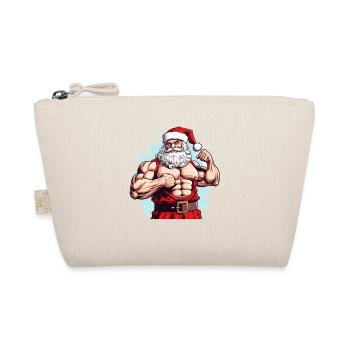Santa's Fitmas Wish: Weihnachten für den Feiertagszug - Bio-Täschchen - Natur - Vorne
