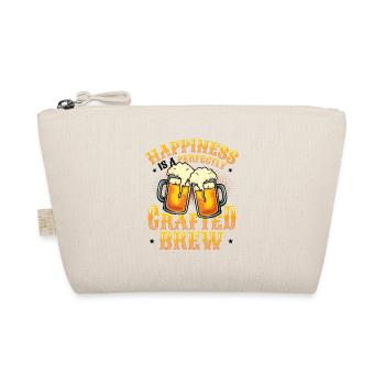 Bierbrauen und Braumeister-Glück In Perfektion - Bio-Täschchen - Natur - Vorne