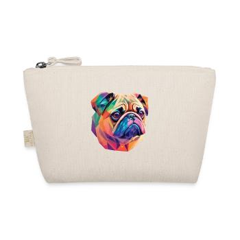 Pug Dog Polygon Art Geometric Pug Dogs - Trousse biologique - nature - Devant