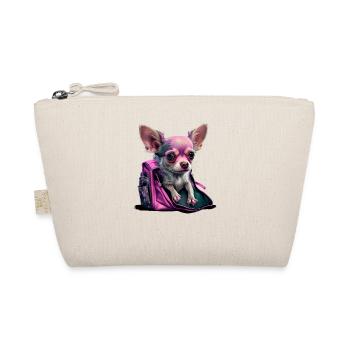 Pink Chihuahua | Rosa Handtasche Welpe Girlie - Bio-Täschchen - Natur - Vorne