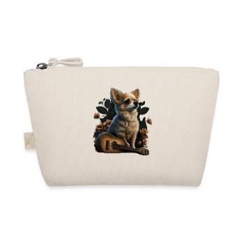 Chihuahua | Aloha Ukulele Hawaii Gitarre Lustiger - Bio-Täschchen - Natur - Vorne