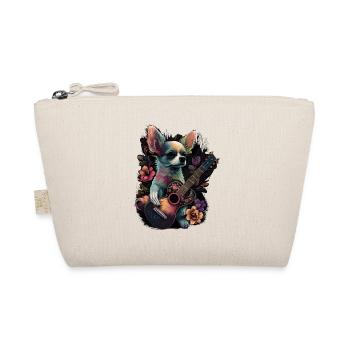 Chihuahua | Aloha Ukulele Hawaii Gitarre Lustiger - Bio-Täschchen - Natur - Vorne
